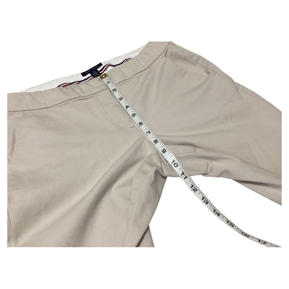 Tommy Hilfiger Women's Beige Straight Leg Relaxed Fit Mid Rise Khaki Pants Sz 10 - Picture 6 of 16